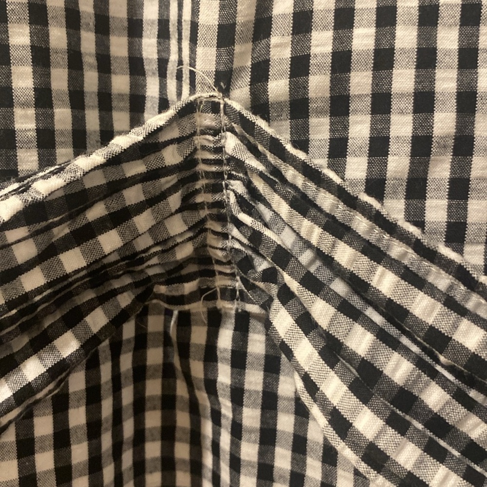 Lord and Taylor gingham shirt dress in petite small. - Picture 4 of 8